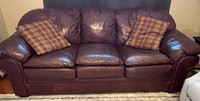 Leather Sofa and Love seat