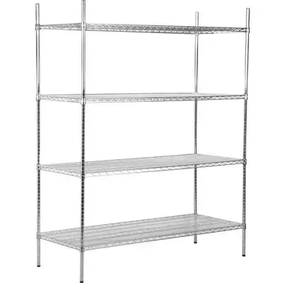 BRAND NEW Wire Shelving Kits - Black Epoxy & Chrome Finishes62863279395458121
