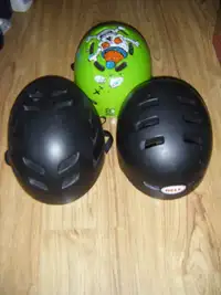 3 Bike Helmets for sale..