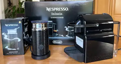 Nespresso Inissia & Aeroccino 3 Milk Frother. New in box, View more