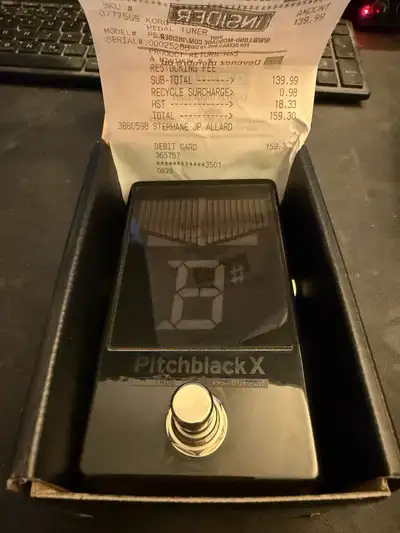 Korg Pitchblack X Tuner pedal, View more