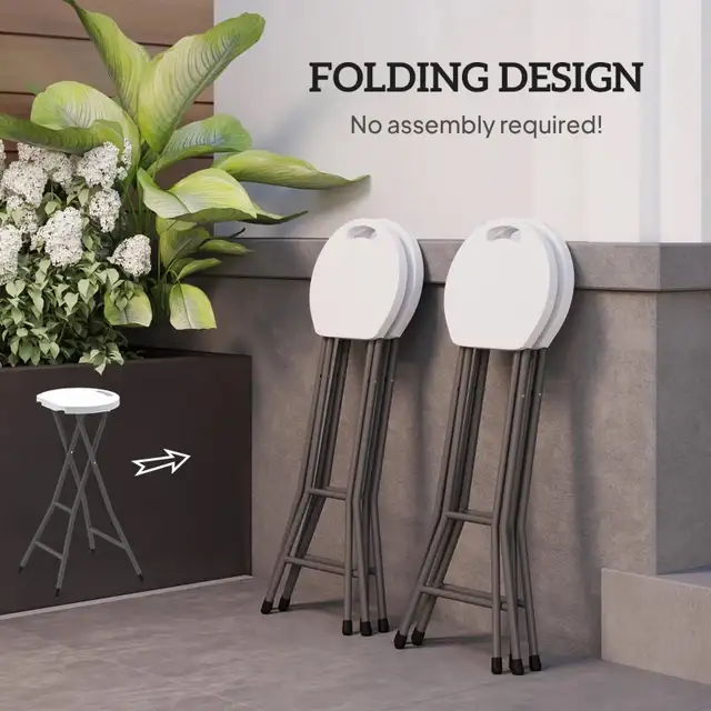 29"H Folding Outdoor Bar Stool in Chairs & Recliners in Markham / York Region - Image 4