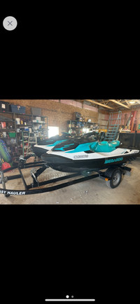 *** 2022 PAIR OF SEADOO GTX WITH TANDEM TRAILER ***