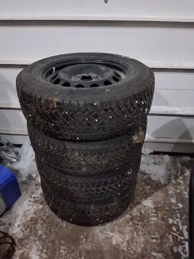 A set of nordfrost winter tires Size: 215/65r16 Bolt pattern: 5x112 They are in excellent condition...