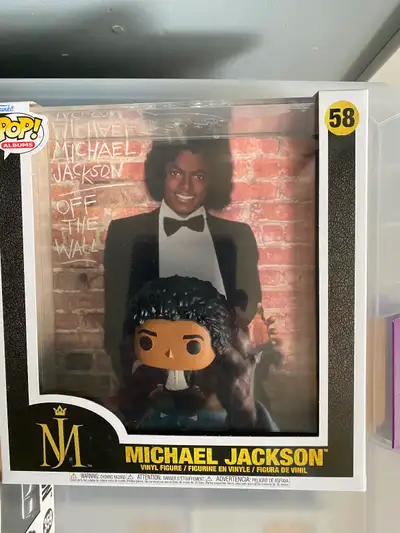 Michael Jackson off the wall Funko pop album cover, View more