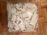1 Lbs White LEGO parts