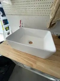 New ceramic bathroom sink. 