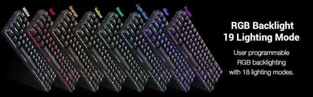 Redragon K599 Wired/Wireless Mechanical Gaming Keyboar (loved) in Mice, Keyboards & Webcams in Cambridge - Image 5