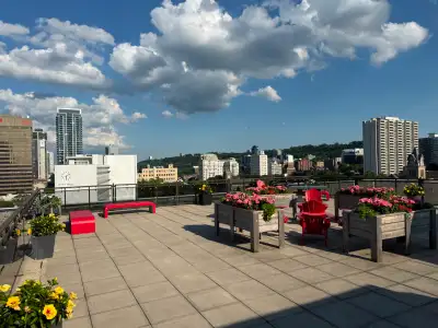 Open-plan one-bedroom loft on the fourth floor of Core Lofts. Moments from downtown and Go Transit....