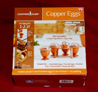 Copper Chef Copper Eggs New "As seen on TV"
