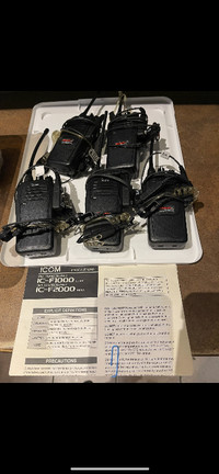 5 x ICOM 2 WAY-RADIOS