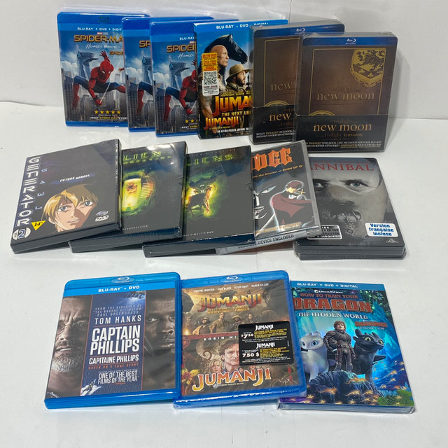 Blu ray and dvd movies & shows Brand new sealed  in CDs, DVDs & Blu-ray in Winnipeg