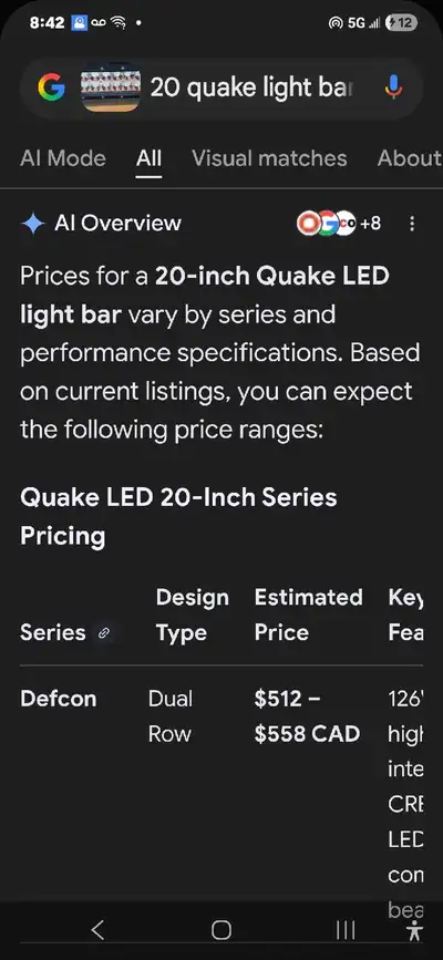 20" Quake light bar, $250 or best offer, wires were cut off to remove, all wires are in good shape t...
