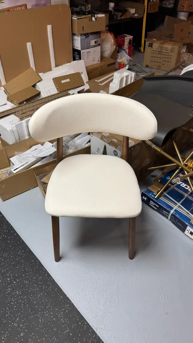 Brand New Dining/Office Chair - Beige / Light Wood in Chairs & Recliners in Markham / York Region - Image 3