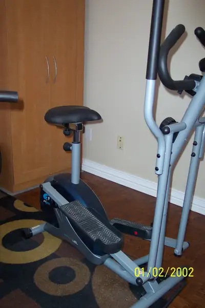 elliptical and bike machine, View more