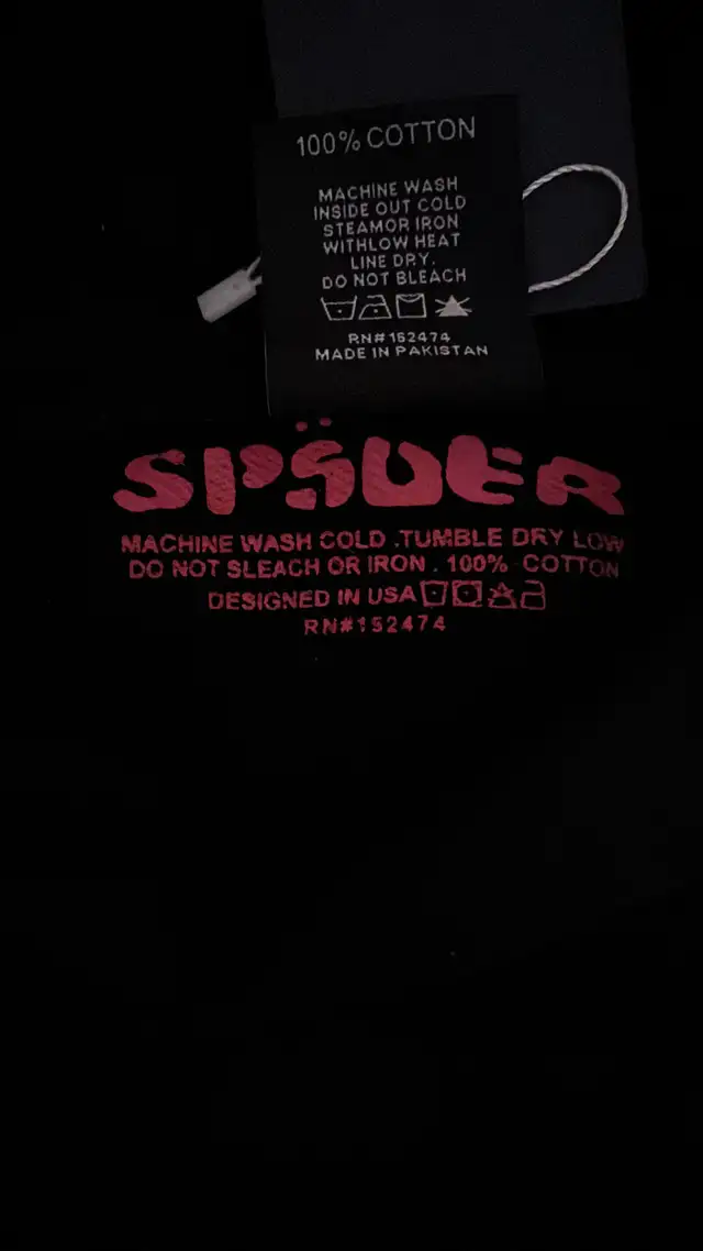 SP5DER P*NK Hoodie Black - (Size S) in Men's in Oakville / Halton Region - Image 6