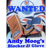 ISO: Andy Moog’s Oilers Vaughn Goalie Gloves