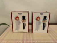 Pez Candy Bride and Groom Heirloom Collection Christmas ORNAMENT