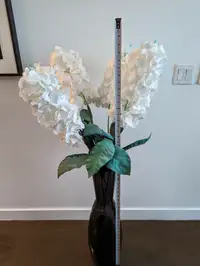 Artificial flowers with vase