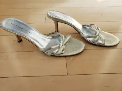 VGUC Tommy Hilfiger Gold High Heel Sandals - Size 7, View more