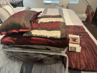 Queen Comforter Set and Matching Drapes