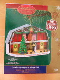 Vince Gill Carlton Ornament. 2006. New condition. Sound works.3"