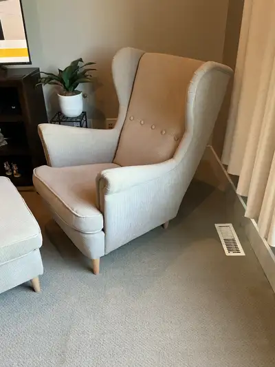 This “As New” IKEA Strandmon wingchair in beige is only one year old. Clean clean clean! Best of all...