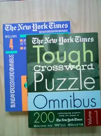 New York Crossword Puzzle Books x 2