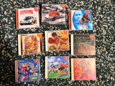 Japanese Sega Dreamcast Games Bundle $190 - Sega Rally $25 - Sega GT $25 - Nba 2k $5 - Marvel vs Cap...