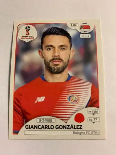 2018 PANINI FIFA WORLD CUP RUSSIA Stickers G. GONZALEZ #395 COSTA RICA NM/MT. Hello buyer, If you se...