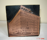 Antique Copper & Lead Press Plates - Montreal Landmarks