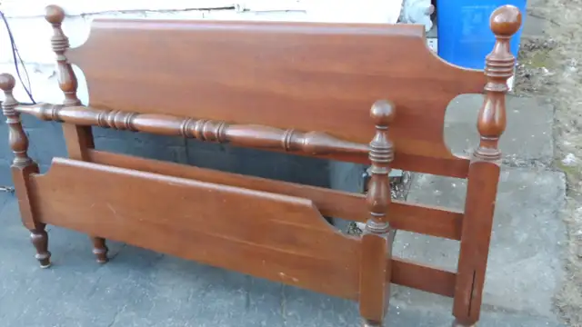 SOLID CHERRYWOOD ETHAN ALLEN DOUBLE BED64141830823041120