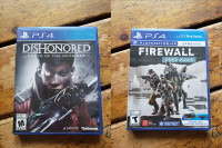 Dishonored Death of the Outsider and Firewall Zero Dawn $15 each