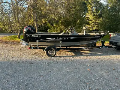 Selling 1 Lund 1775 Impact SS Side Console boat ,2023 Mercury Pro XS engine with less than 20hrs wit...