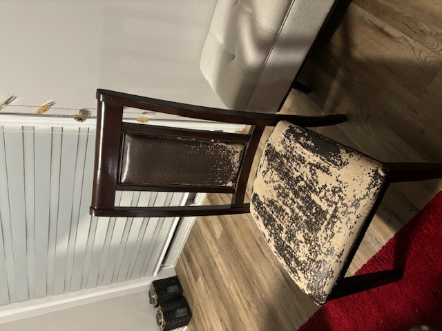 Free 6 dining chairs that need upholstery in Chairs & Recliners in Oakville / Halton Region
