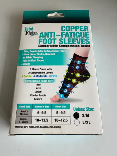 Copper Anti-Fatigue Foot Sleeves, View more