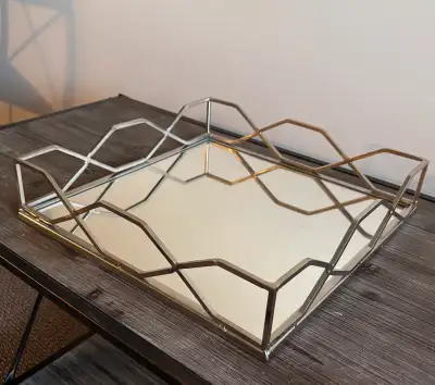Mirrored tray. $25 obo