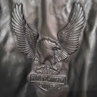 Genuine Harley Davidson Real Leather Jacket - used only once - about size Mens small/medium - or cou...