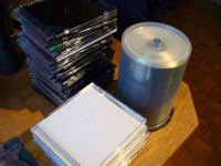 Lot de cd-r, dvd-r et dvd-rw