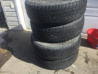 4 tires mounted on 6 bolt rims 16x245 $200