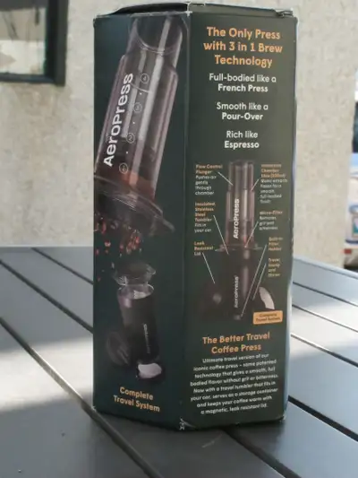 AeroPress Go Plus, Small Portable Coffee Maker for Travel & Camping - 3 In 1 Brew Method Combines Fr...