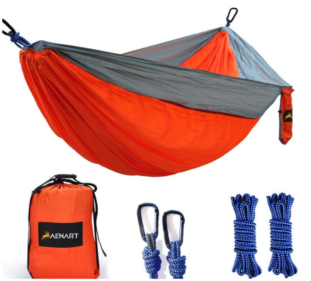 Camping Hammock, Lightweight Nylon Portable Parachute Single dans Pêche, camping et plein Air  à Ville de Montréal