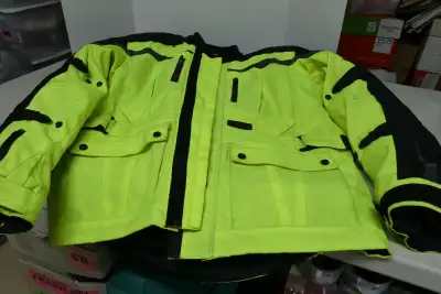 NEON MEN MOTORCYCLE JACKET WITH ARMOUR - $75, View more