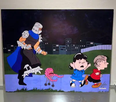 TMNT Shredder vs Peanuts Limited + Exclusive 8” x 10” Art Print Brand new in protective sleeve. Neve...