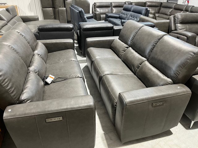 Power Reclining Leather Sofa - NEW in Couches & Futons in Winnipeg - Image 3