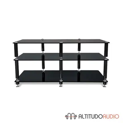 NorStone Bergen 2 Three Glass Shelf AV Rack, View more