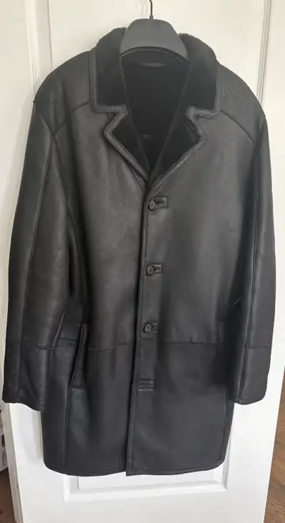Danier Men’s Genuine Shearling Leather Coat, View more