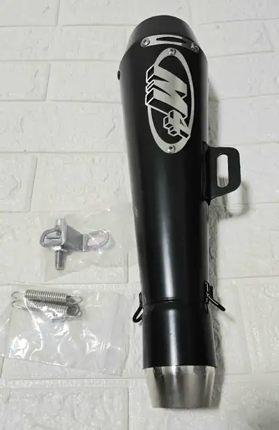 Motorcycle Slip On Exhaust Muffler Tail Pipe, M4 Muffler Universal 51Mm Motorcycle Exhaust Escape Mu...