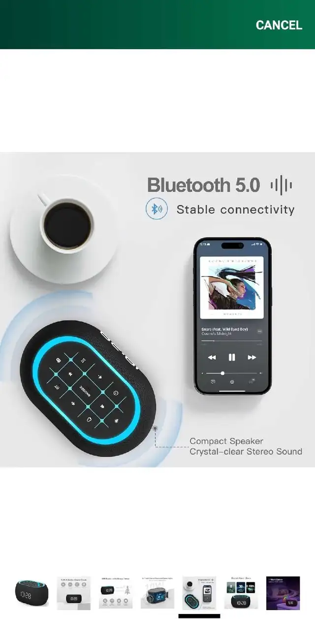 ANJANK Alarm Clock FM Radio with Bluetooth Speaker, Hi-Fi Stereo in General Electronics in Markham / York Region - Image 6
