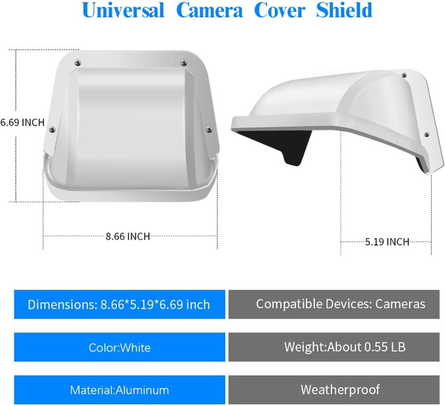 Universal Sun Rain Shade Camera Cover Shield, Protective Roof fo in Cameras & Camcorders in Mississauga / Peel Region - Image 4